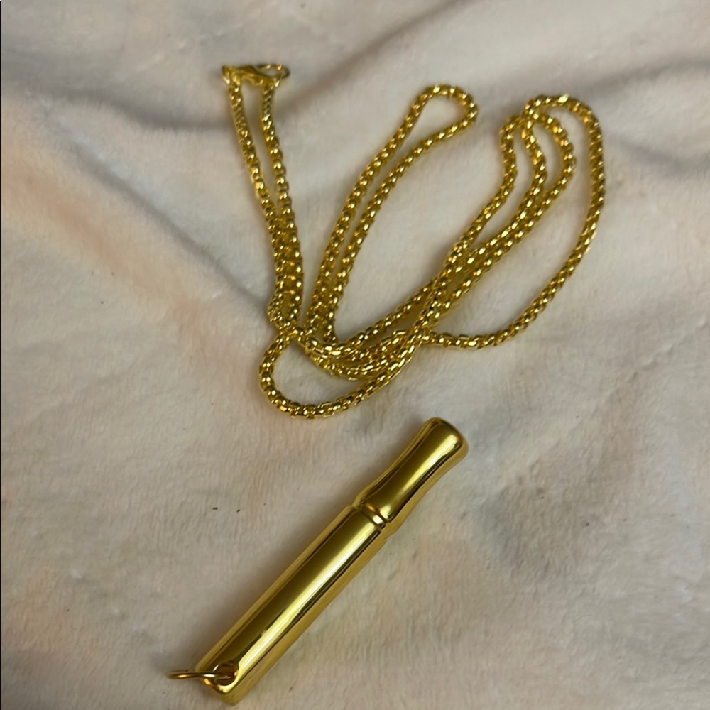 Gold Chain Necklace with Pendant